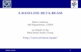 A BASELINE BETA-BEAM - SLAC · Not too short half-life to get reasonable intensities. – Not too long half-life as otherwise no decay at high energy. – Avoid potentially dangerous