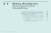 2.1 Data Analysis Assignment Stability...Assignment stability refers to how often students in MCPS are impacted by changes in school assignment. MCPS strives to limit the number of