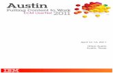 Austin - DriveCMS · Business RIM & Legal IT Hands-On Lab Customer Presentation. 6 2011 IBM ECM Regional UserNet Series Platinum Sponsor of the 2011 Austin Texas ... solutions leveraging