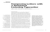 Composing letters with a simulated listening typewriternosolosoftware.com/files/2015/11/Composing-Letters-long-version.pdf · accuracy. In practice, speech recognition devices attempt