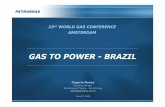 GAS TO POWER -BRAZILmembers.igu.org › html › wgc2006pres › data › wgcppt › pdf › Strategi… · These predictions evidently involve risks and uncertainties, whether foreseen