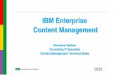 IBM Enterprise Content Management Bernhard Zahlten · Enterprise Information Portal (Content Integration Middleware) Portal Computer Output Multimedia objects TSM VideoCharger Media