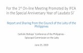 For the 1st On-line Meeting Promoted by IFCA in the ... · 6/26/2019  · SAN ANTONIO OE PADUA PARISH Baybay. DE PARISH ST. Leyte PROPOSED SAN LORENZO MISSION STATION SEÑORA DE LA