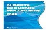 AlbertA economic multipliers · 4 Alberta Economic Multipliers 2009 5 Alberta Economic Multipliers 2009 Open vs. Closed The impact of spending by final demand categories can be considered