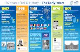 50 Years of IAPD History4The Early Years › wp-content › uploads › 2019 › 09 › IAPD-Histor… · 1st International Symposium on Child Dental Health London, UK 19-21, April,