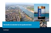 Thermosfles als onderdeel van de aquathermie keten · Nederland, 20*50 km, 40 m dikte: 14 miljoen woningen. Werkingsprincipe TEO, TEA, TED: winnen, opslaan, opwerken, distribueren