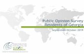 Public Opinion Survey Residents of Georgia · In general, would you say that our country is heading in the right direction or in the wrong direction? 4 65% 65% 50% 39% 48% 36% 41%