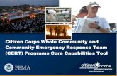 Core Capabilities and Citizen Corps - Amazon Web …...2013/07/26  · including proper decontamination procedures, evacuation, and sheltering in place. Example(s): Community exercising,