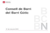 Consell de Barri del Barri Gòtic · PDF file 2018-04-17 · 9 • Consells de Barri: • 6 d [otu re de 2016 (Espais verds i de joc al Barri Gòtic) • 13 de desembre de 2016 (Propostes