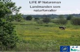 LIFE IP Natureman Landmanden som naturforvalter · • Videncenter for Naturforvaltning • Udvikle komplementære forsknings/udviklingsprojekter Projektorganisering Kommunerne: •
