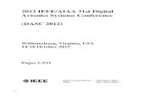 2012 IEEE/AIAA 31st Digital Avionics Systems Conference ...toc.proceedings.com/16464webtoc.pdf · Williamsburg, Virginia, USA 14-18 October 2012 IEEE Catalog Number: ISBN: CFP12DAV-PRT