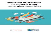 Sourcing of startups in Fintech from emerging countries · wallet, workonanyoperatingsystem or POS terminal, andpower anymobile payment application. Mobile payment inIndia is a huge