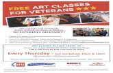 ART CLASSES FOR VETERANS Active, Retired and Reserve … · 2020-06-11 · ART CLASSES IN CAVE CREEK, AZ Sonoran Arts League WORKSHOP SPACE in Stagecoach Village 7100 E. Cave Creek