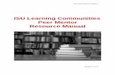 ISU Learning Communities Peer Mentor Resource Manual › sites › default › files › Peer... Peer Mentor Resource Manual 10 Sample Peer Mentor Job description (Course-based) (Insert
