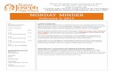 MONDAY MINDER 2.4.19 · MONDAY MINDER February 2, 2019 5825 N. Woodruff Avenue, Lakewood, CA, 90713 Phone: 562-925-5073 Fax: 562-925-3315 A Catholic high school for young women in