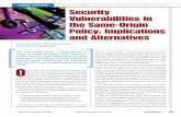 COVER FEATURE Security Vulnerabilities in the Same-Origin ...saiedian/Pub/Journal/...com/~mary have the same origin, even though they belong to different users and therefore should