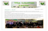 Head’s desk December 2017 - Layston C of E First School · 2017-12-19 · December 2017 . The venue for our annual reception year Nativity, ... YR – Bonny Page, Y1- Chloe Murphy,