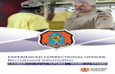 EXPERIENCED CORRECTIONAL OFFICER Recruitment information€¦ · INFORMATION PACK. Commissioner’s message. Working in Northern Territory Correctional Services (NTCS) can be challenging.