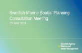 Swedish Marine Spatial Planning Consultation Meeting 19 ... · •Proposal for the Direction of the Marine Spatial Planning and the Scope of the Environmental Assessment Ref. no.