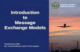 Administration Introduction to Message Exchange Models › air_traffic › technology › swim › governance › ou… · Introduction to Message Exchange Models ... implement business