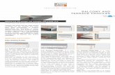 BALCONY AND TERRACE PROFILES · management at balcony and terrace perimeters. Application and Function Edge-finishing Profiles 5.3 Schluter®-BARA-RW is a stainless steel or color-coated
