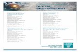 Community Education DIGITAL PHOTOGRAPHY · PHOTOGRAPHY 19-1415 Digital Photography I: Introduction to the DSLR and Mirrorless Camera $49.95 Thursday, Jan. 9, 6-9 p.m. Eastern Campus