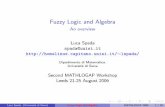 Fuzzy Logic and Algebralogica.dmi.unisa.it/lucaspada/wp-content/uploads/presentazione1.pdf · Overview 1 Introduction T-norms 2 BL logic 3 Three important systems G¨oedel Logic Product