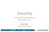 Onboarding...• Onboarding will follow a successful candidate background investigation • Recruiters will manually initiate onboarding in by moving candidates to an . Onboarding