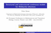 Structured and unstructured continuous models for Wolbachia … › people.uwm.edu › dist › 4 › 121 › ... · 2017-12-22 · Wolbachia is a maternally transmitted bacterium