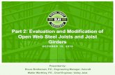 Part 2: Evaluation and Modification of Open Web Steel ... › sji › SJI_Part-2... · Evaluation & Modification Webinar This is part two of a two part series. Part 1 discussed and