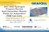 Next Generation Bipolar Plates for Automotive PEM Fuel Cells › pdfs › review07 › fcp... · • Final graphite/polymer composition selection • Bipolar plate manufacturing Ballard