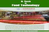 VIGNAN's FOUNDATION for SCIENCE, TECHNOLOGY and … Tech-placements18.pdf · B. Tech Food Technology VIGNAN'S Foundation for Science, Technology & Research UNIVERSITY (Estd U/S 3