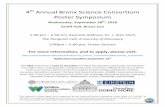 4 Annual Bronx Science Consortium Poster Symposium › download › downloads › id › 6464 › ... · Poster Symposium Wednesday, September 28th, 2016 Schiff Hall, Bronx Zoo 1:30