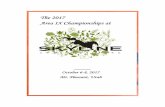 skyline area champs 2017 · 2017-10-04 · 6 2017 Area IX Championships at Skyline Eventing Park Dressage Judges Nanci Lindroth Anne Howard President of the Ground Jury Nanci Lindroth