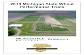 2019 Michigan State Wheat Performance Trials - Variety Trials · High Management vs. Conventional Management Performance Table 4 provides a comparison of variety performance under