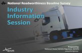 National Roadworthiness Baseline Survey Industry ... · take place in non-metro regions. Other vehicle types will be spread between metropolitan and non-metropolitan areas. Vehicle