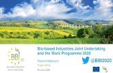 Bio-based Industries Joint Undertaking and the …...Bio-based Industries Joint Undertaking Bio-based Industries Joint Undertaking and the Work Programme 2020 Paloma Mallorquín Project