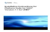Installation Instructions for Platform Suite for SAS ... · SAS 9.4 includes Platform Suite for SAS 7.1. The primary difference between Platform Suite for SAS 6.1 and Platform Suite