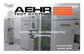 Setting the Test Standard for Tomorrow...Setting the Test Standard for Tomorrow December 2015 Nasdaq: AEHR Title Microsoft PowerPoint - Aehr Test Overview - New York Midtown CAP Summit