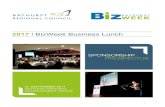 2017 BizWeek Business Lunch - Bathurst Business Hub › wp-content › ... · Sponsor's logo to be featured in Business Lunch marketing including eNewsletters (to a database of approximately