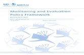Monitoring and Evaluation Policy Framework · Evaluation, although it recognizes that the extent to which its evaluation function is aligned with the norms and standards depends on