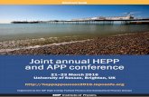 Joint annual HEPP and APP conference - Eventsforce...The ATLAS trigger system has been upgraded for Run II and a new jet reconstruction was introduced for the jet trigger software.
