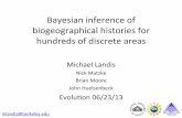 Bayesian(inference(of( biogeographical(histories(for ......Figure 2: Cartoon of the computation of the distance-dependent dispersal rate-modiﬁer, ⌘(·). Here, we are interested