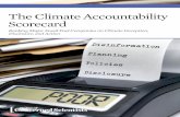 The Climate Accountability Scorecard · 2016-10-06 · The Climate Accountability Scorecard Ranking Major Fossil Fuel Companies on Climate Deception, Disclosure, and Action Kathy