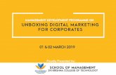 Unboxing Digital marketing invitationskct.edu.in/Unboxing Digital marketing invitation.pdf · Engineering, Coimbatore. Book Your Seats Rs.3000/Person DD in favour of Dr.Prabhu Shankar