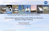 Armstrong Flight Research Center (AFRC) Partnership ... · AFRC and the customer organization. [uses the authority granted to NASA in the Space Act of 1958]. It is organized into