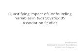 Quantifying Impact of Confounding Variables in ...bhomcenter.org/wp/wp-content/uploads/2014/10/ICOPA...Cytokine changes in colonic mucosa associated with Blastocystis spp. subtypes