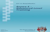 Annex E - Advanced Level Training › - › media › documents › CCTin... · 2018-08-23 · Advanced training Advanced training is the final preparation for independent practice
