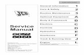 JCB 8052 MIDI EXCAVATOR Service Repair Manual SN1178000 Onwards