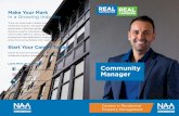 Learn More About NAAEI: Community Managerrpm.naahq.org/.../RPM-Careers-Community-Manager-Brochure.pdf · 2018-06-03 · community manager in my off-campus apartment, I was offered